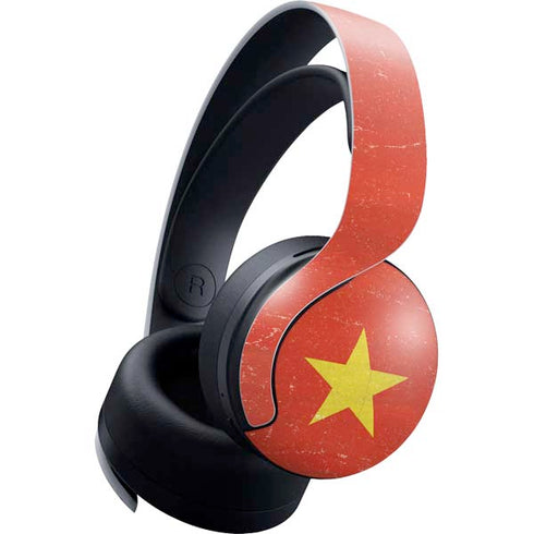 Vietnam Flag Distressed PULSE 3D Wireless Headset for PS5 Skin